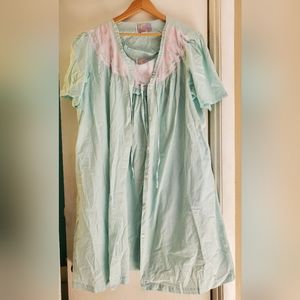 Vintage Moon Dance Womens Nightie and Housecoat Set Size 2XL